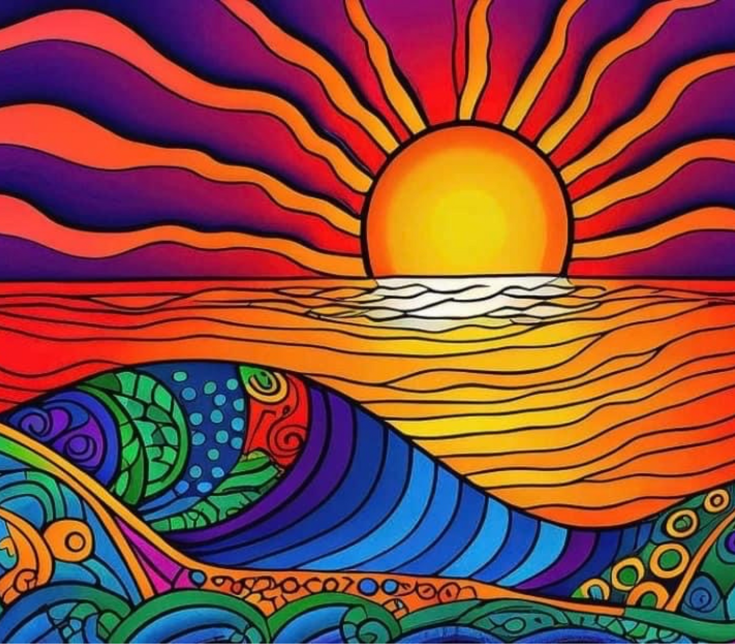 1050 Boho Sunset Tumbler