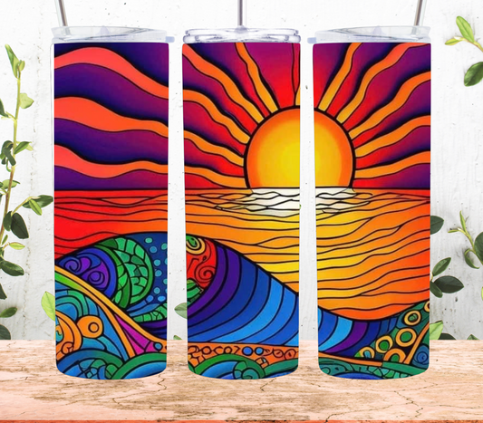 1050 Boho Sunset Tumbler