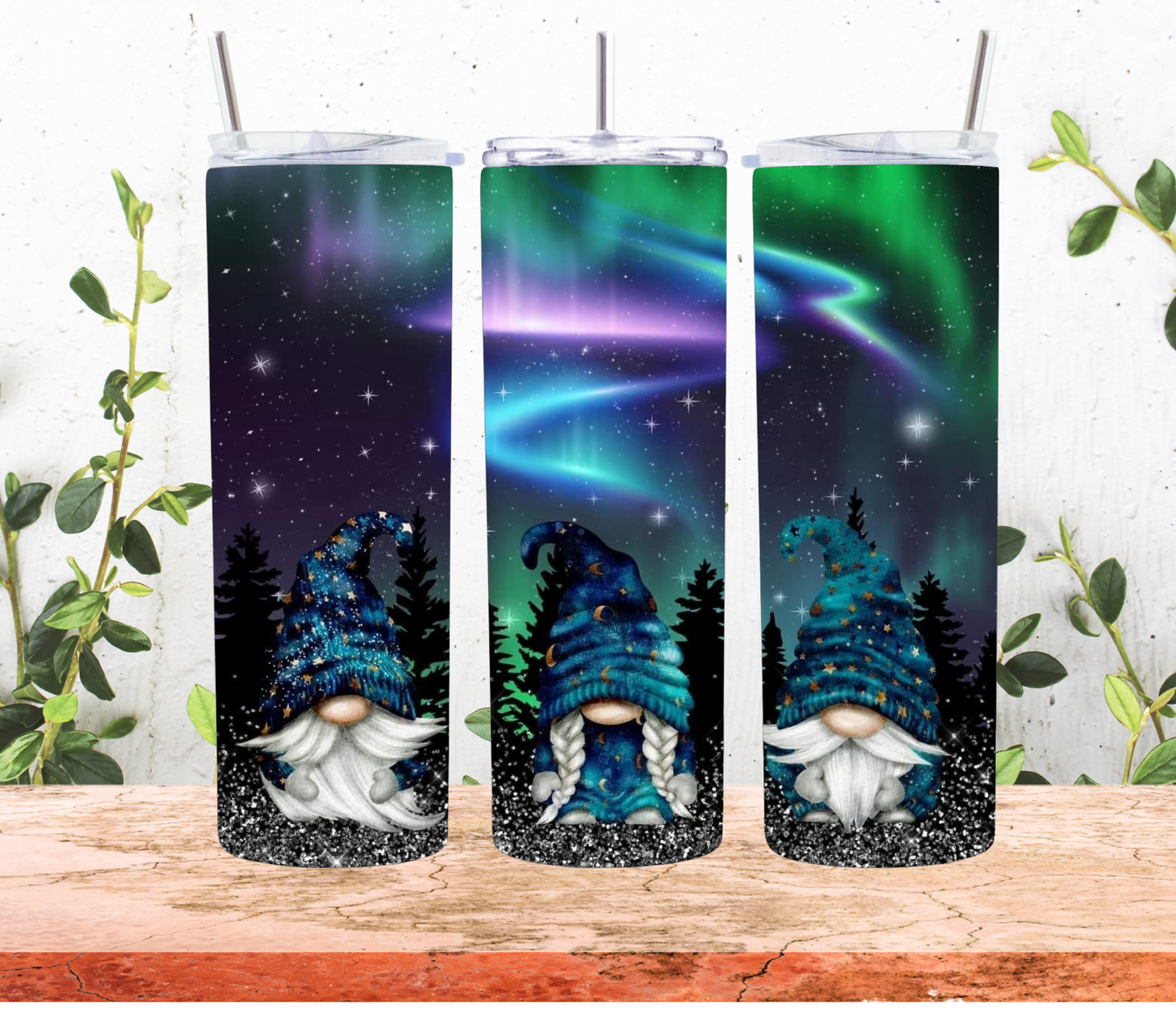 1035 #NorthernLights #Gnome Tumbler
