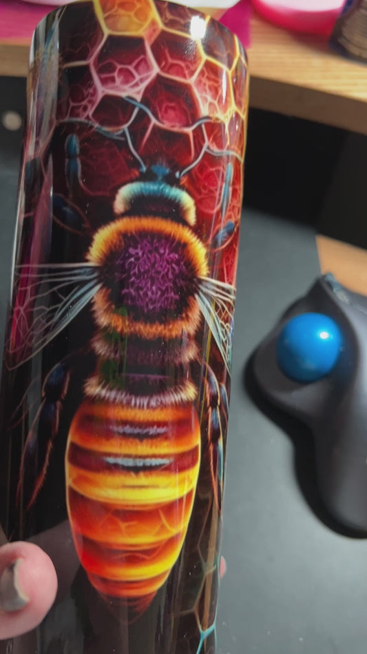 1024 Colorful Bee Hive Tumbler