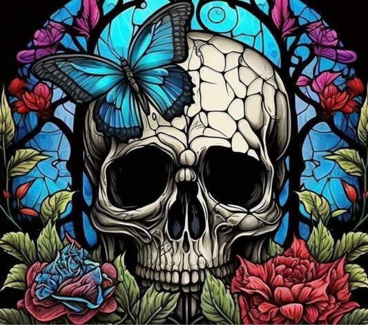 1030 #SKull #Butterfly #Tumbler