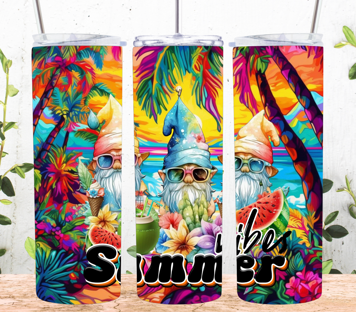1040 #SummerVibes #Gnomes #Tumbler