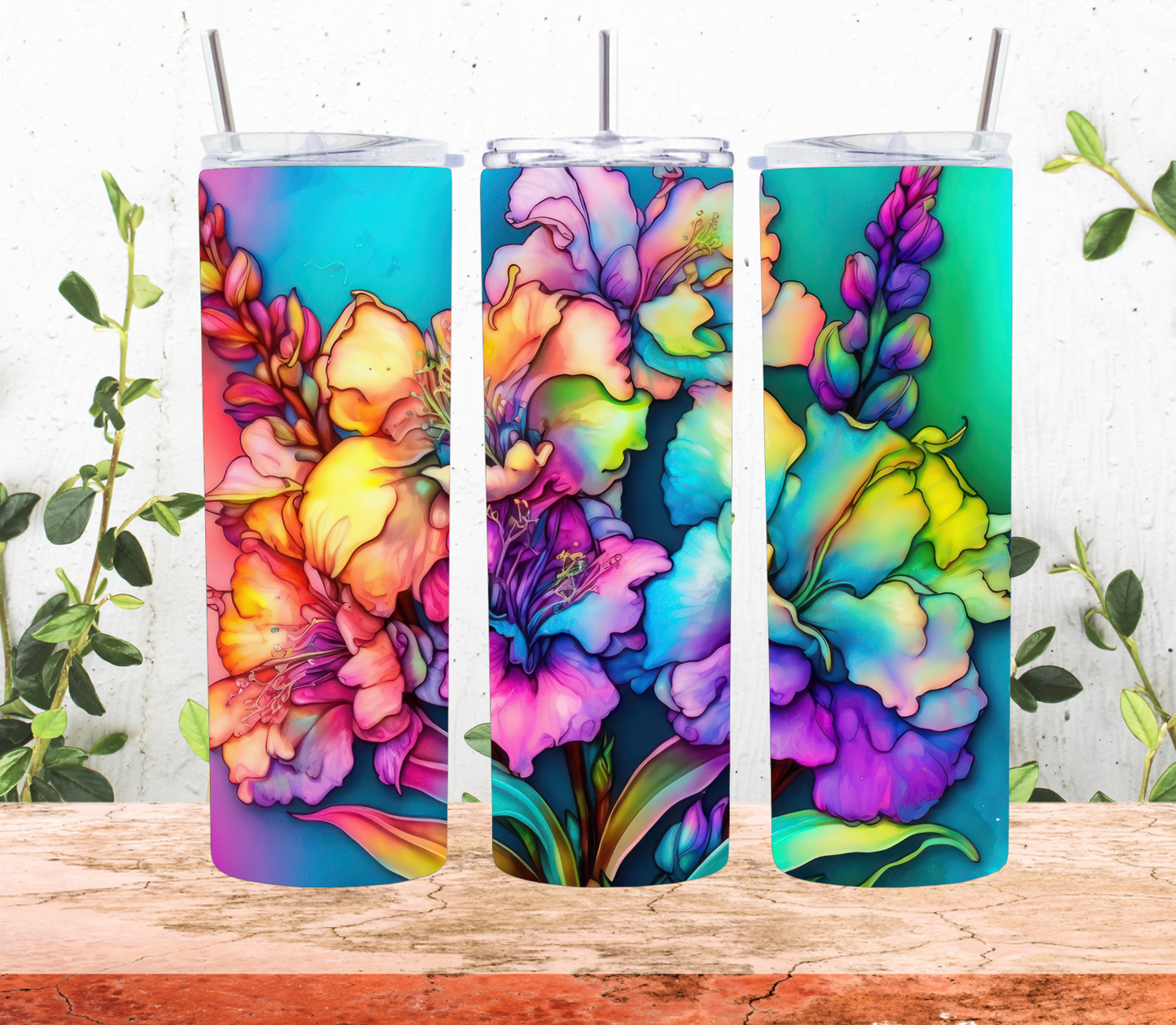 1026 Gladiolus Tumblers
