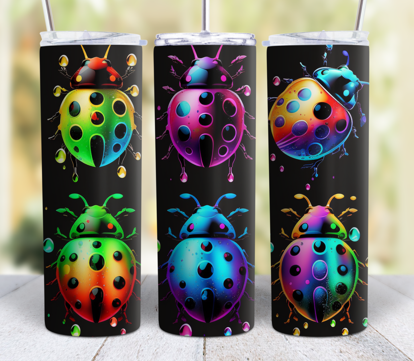1016 Gigantic Colorful Ladybugs #Tumbler