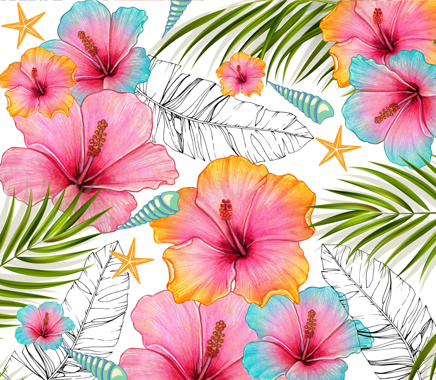 1019 Hibiscus #Tumbler