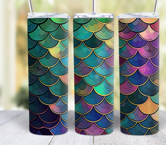 1020 #Mermaid Scales #Tumbler
