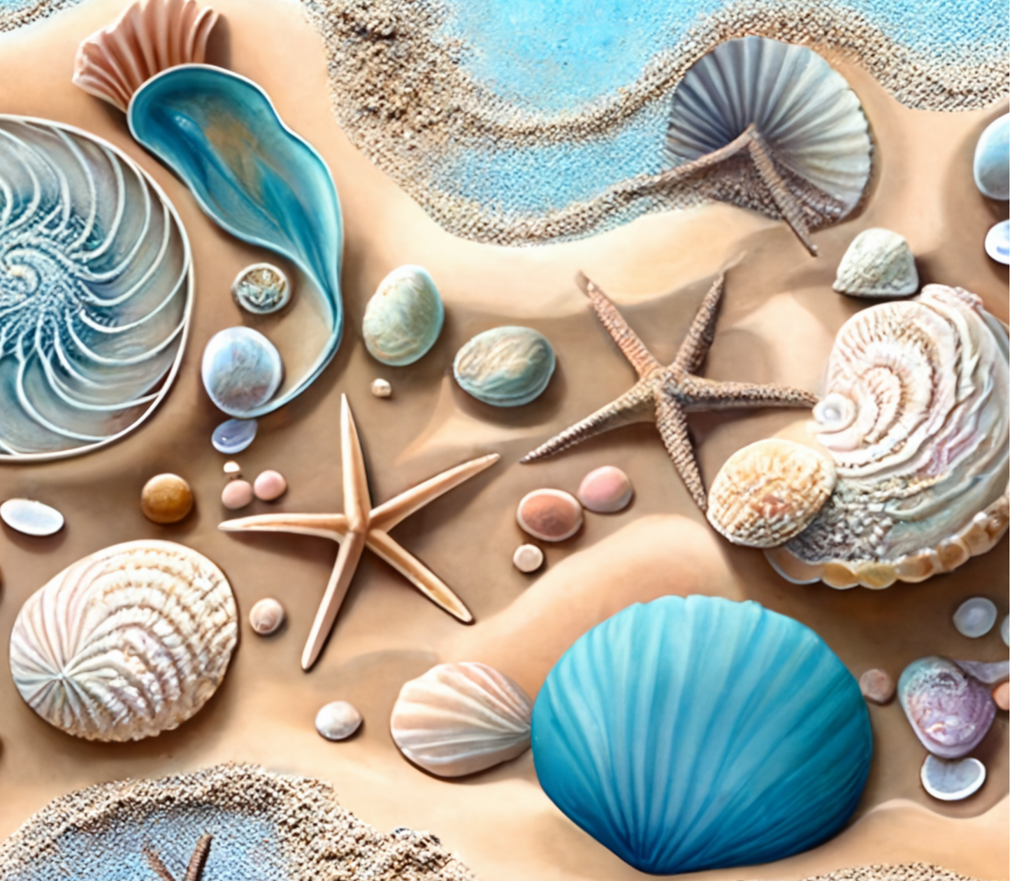 1010 Close Up Sea Shore Tumber