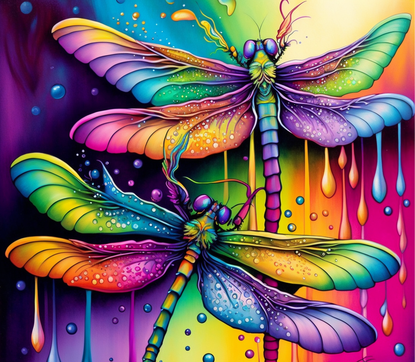 1011 Dragonfly With Drips Tumbler
